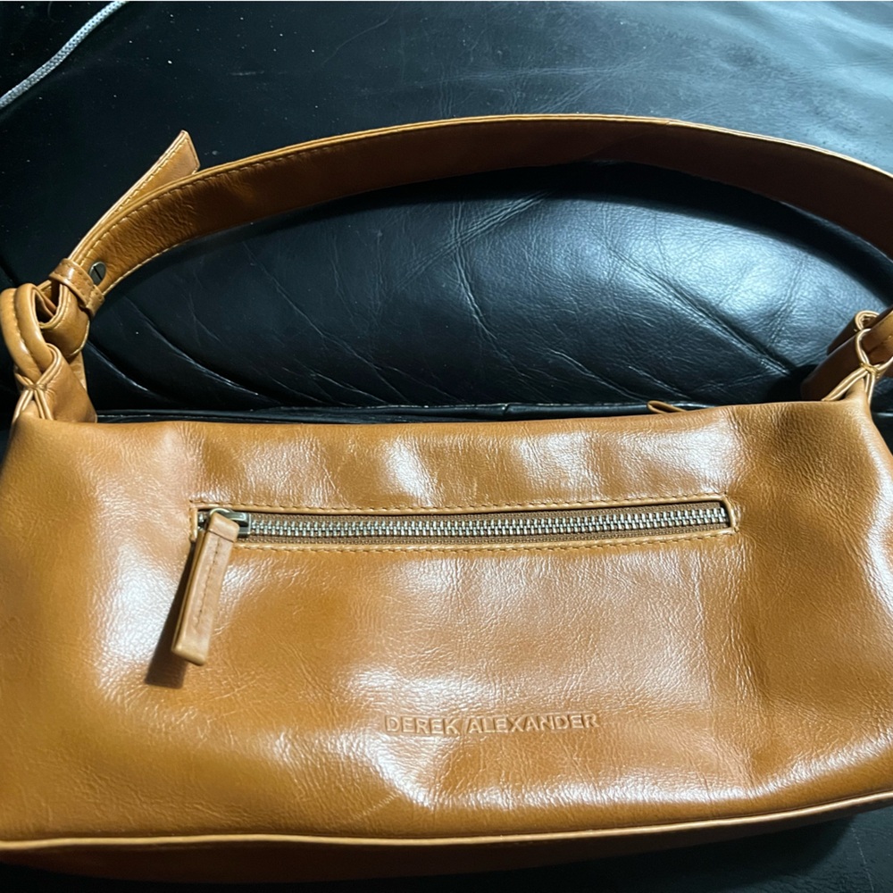 Derek Alexander Tan Leather Shoulder Bag - Picture 7 of 8
